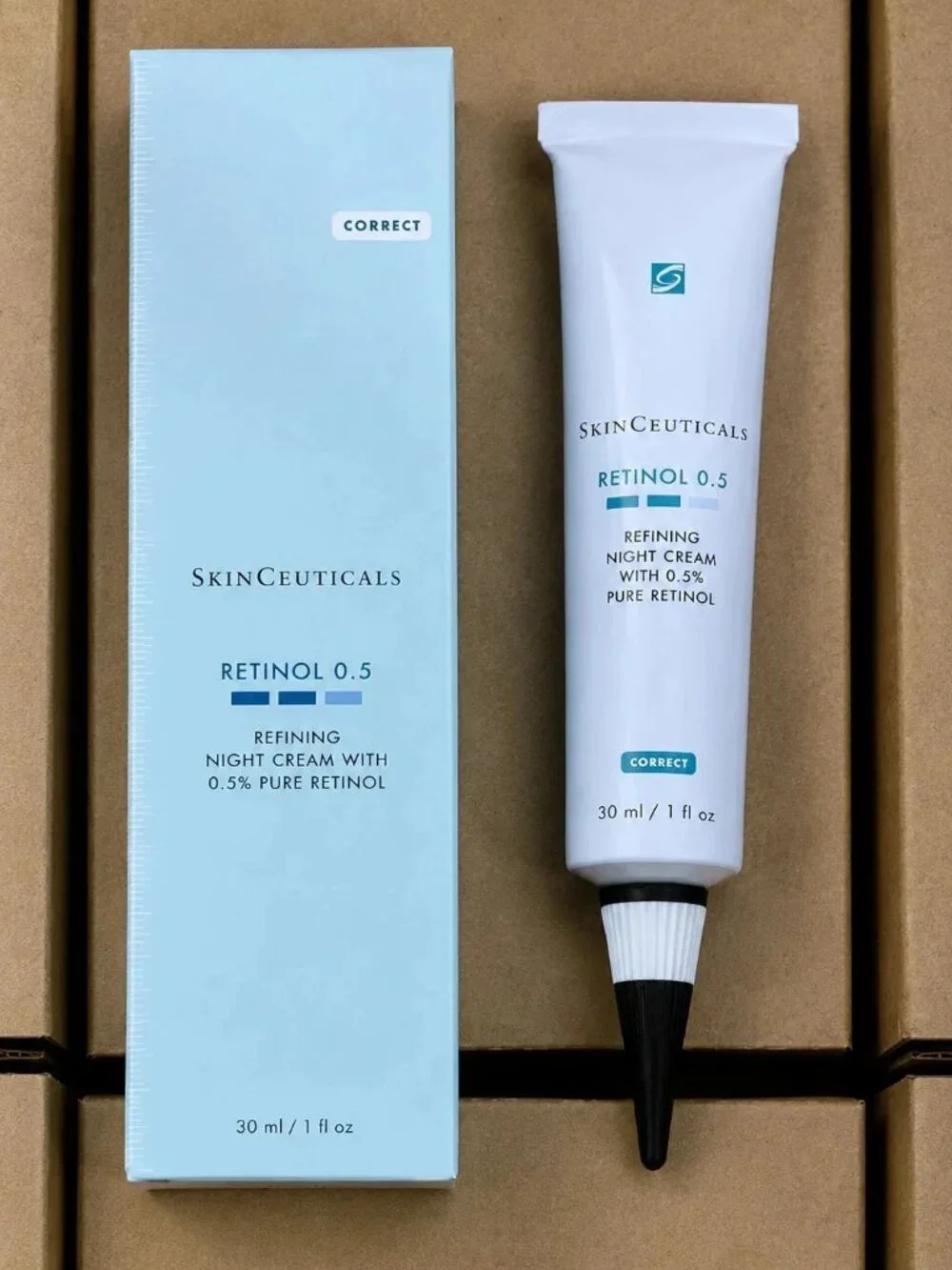 SkinCeuticals Retinol 0.5 Refining Night Cream 0.5% Pure Retinol 1 Oz Sealed